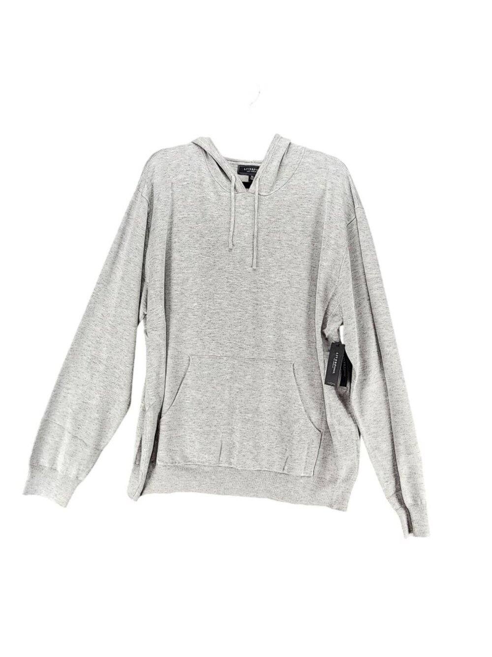 Liverpool Shirt Mens XL Gray Long Sleeve Pullover Hoodie Sweatshirt *NWT*